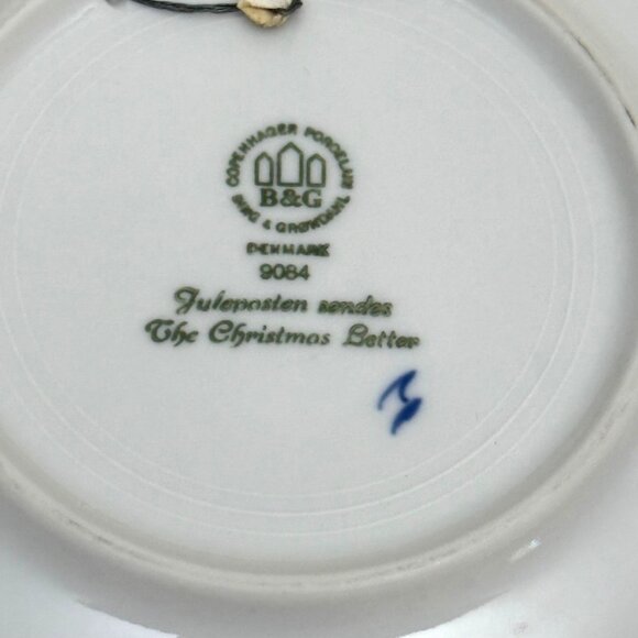 1984 Bing & Grøndahl Porcelain Christmas Plate "The Christmas Letter" - Picture 5 of 5